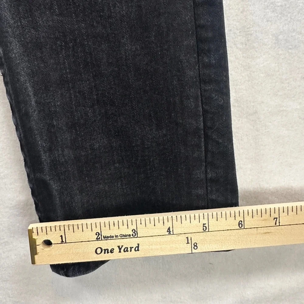 True Religion Geno Relaxed Slim Jeans Black Wash Denim 102158 Size 28x31 Mens